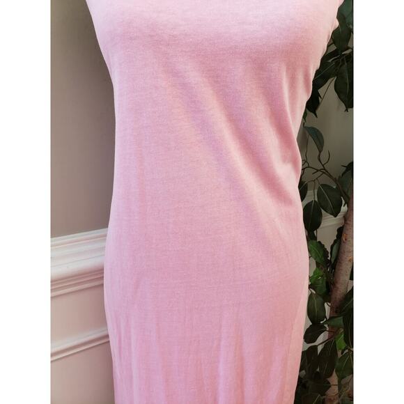 Old Navy Sheath Dress Women's Size Large Pink Solid Sleeveless Stretch Crew Neck - Picture 8 of 11